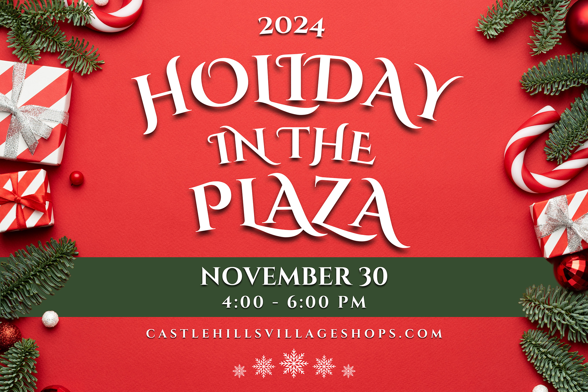 Have a Tree-mendous Time at Castle Hills’ Annual Holiday in the Plaza 